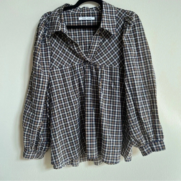 SAMSOE SAMSOE Opal Plaid Shirt in Clay - Picture 2 of 3